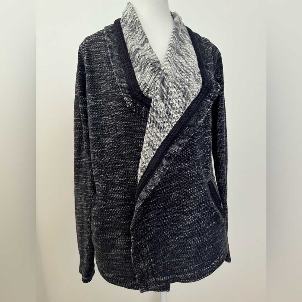 Lucky Brand Lucky Lotus California Knit Drape Front Cardigan Sweater Size S